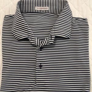 Saint Bernard Navy/White knit Short Sleeve shirt